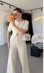 prljavo beli knit elegant komplet