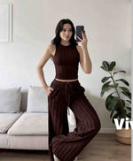 ♥Ženski Komplet – Top i Udobne Pantalone za Savršen Casual Chic Look ♥