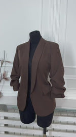 braon zenski blejzer sako elegantni model