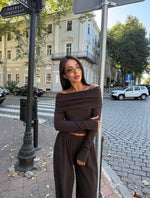 Trendy ženski komplet golih ramena – udoban & moderan outfit | Novo